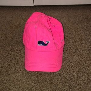 Vineyard Vines hot pink baseball hat